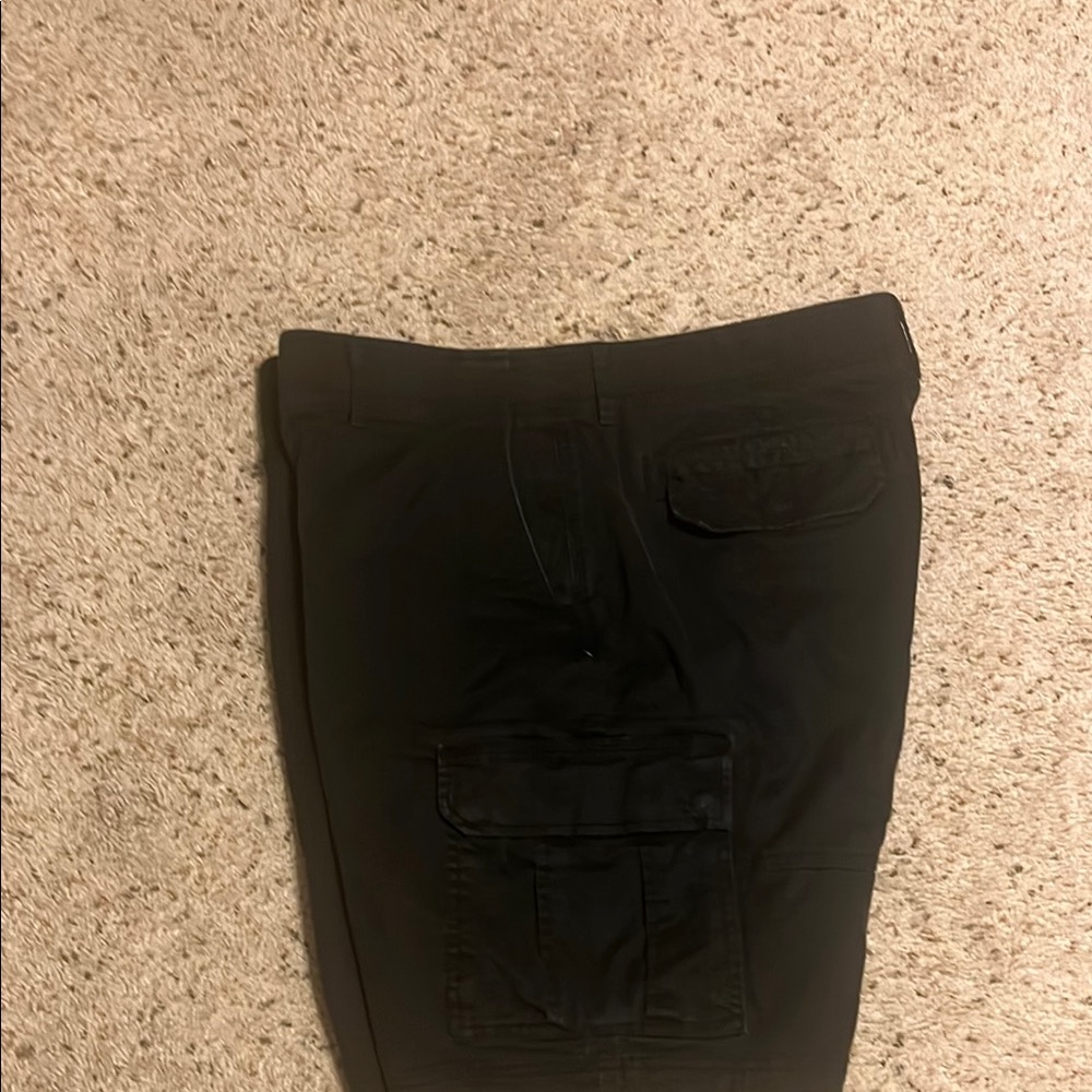 Men's Classic Black Cargo Shorts by George